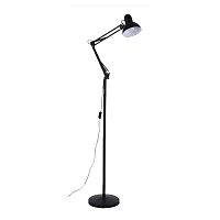 Торшер напольный (светильник) Мелодия Света плафон из металла 220В Е27 Черный картинка 